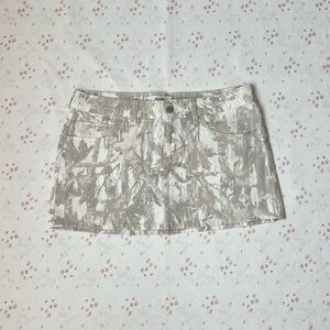 Hollister Twill Camo Mini Skirt NWT